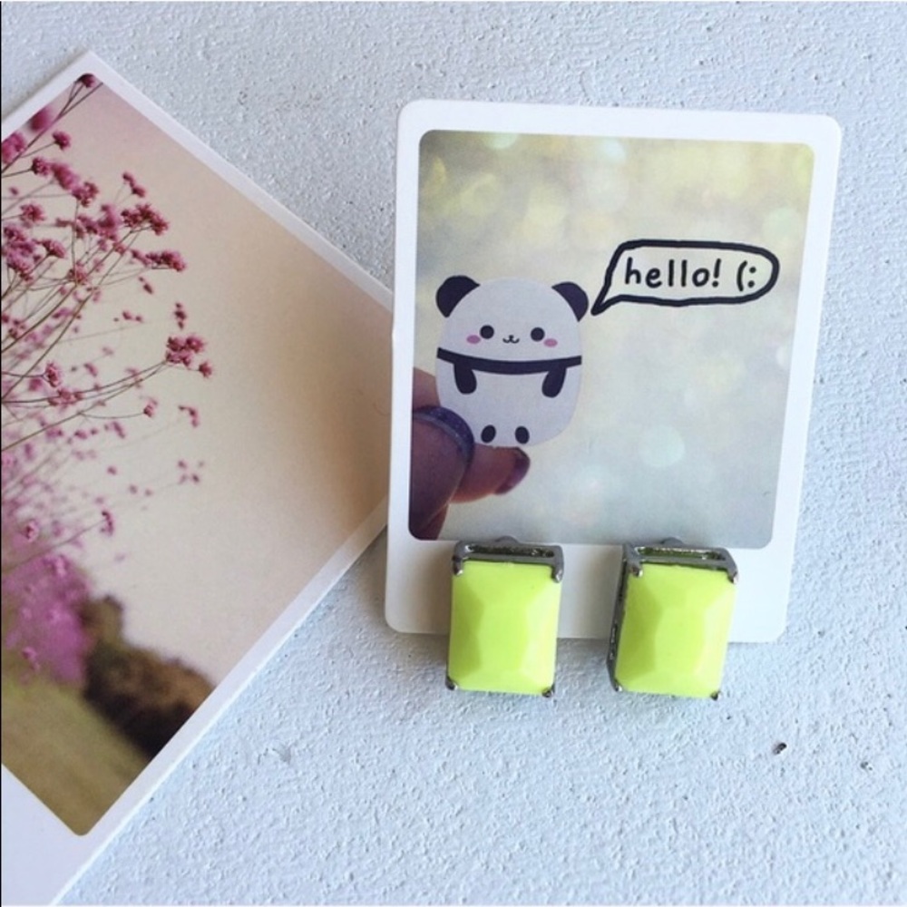 Neon Stud Earrings